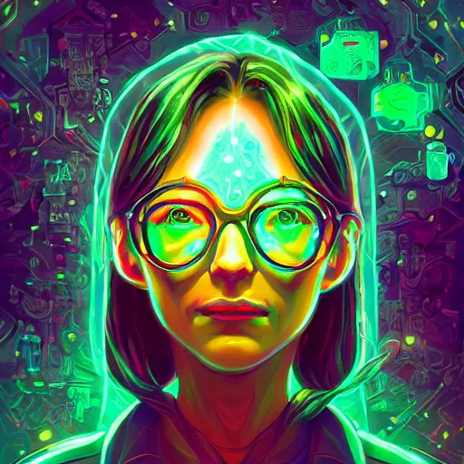 Image similar to skill magic geek inside matrix deepdream radiating a glowing aura stuff loot legends stylized digital illustration video game icon artstation lois van baarle, ilya kuvshinov, rossdraws,