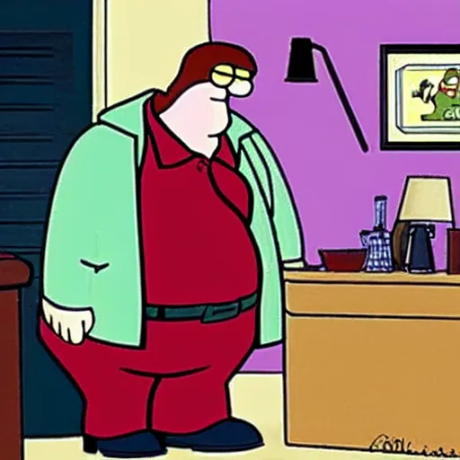 Image similar to peter griffin in the sopranos