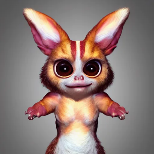 Image similar to cute gizmo the mogwai from gremlins movie, award winning creature portrait photography, extremely detailed, artstation, 8 k, sensual lighting, incredible art, wlop, artgerm