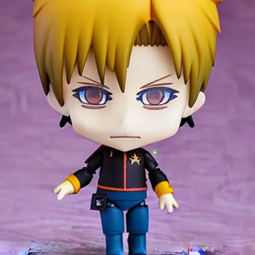 Image similar to a david bowie nendoroid, product shot