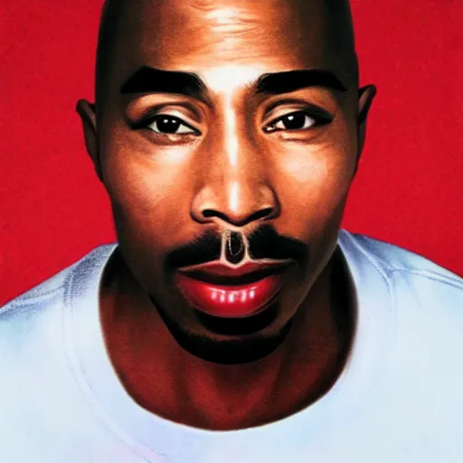 Image similar to a photo of 2 pac if he was a white male and blew up the rap industry.