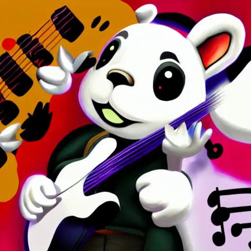 Image similar to K.K Slider concert, colorful realism digital art