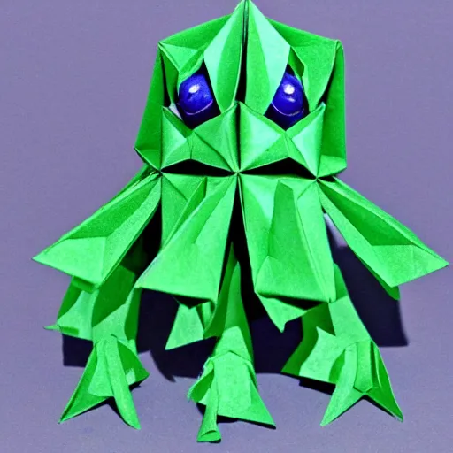 Image similar to cthulhu origami