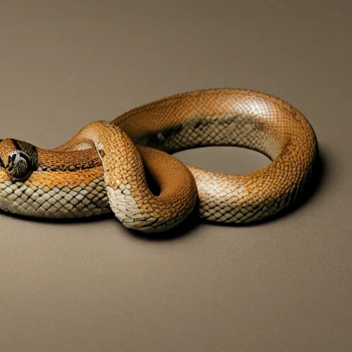 Image similar to a photograph of a Snake in a case as a pet, realistic