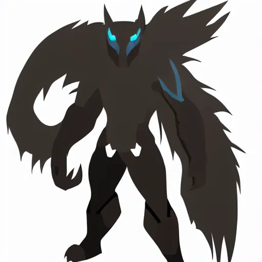 Image similar to fenrir minimalist