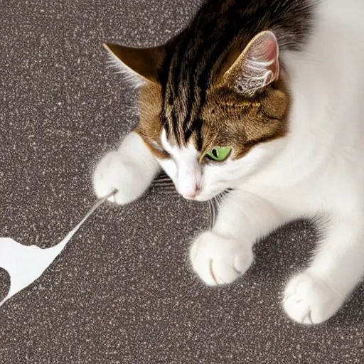 Image similar to cat snorting a line of cocaine, award winning image, 8k, highly detailed