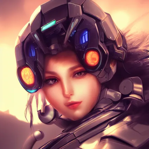 Prompt: heroine, beautiful, female mecha, ultra detailed, digital art, 8 k, hd, character, realistic, straight face portrait, 3 d, hyper realistic