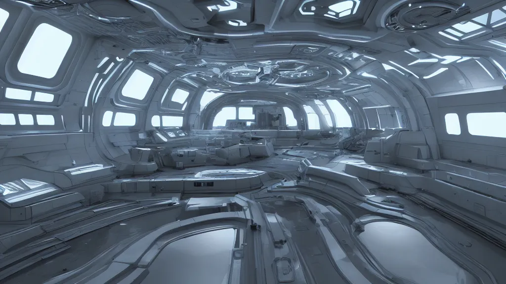 Image similar to an interior render of an ultra futuristic submarine, trending on artstation, photorealistic, octane render 8 k uhd