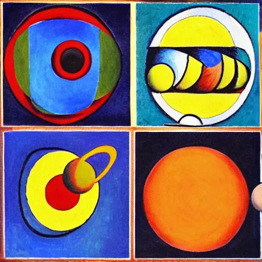 Prompt: solar system in the style of cubism