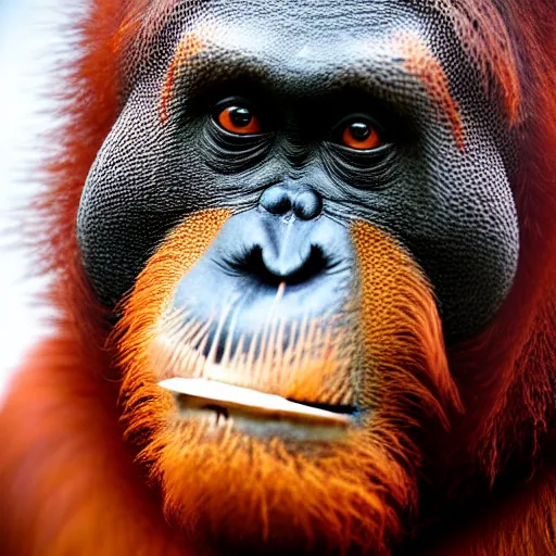 Image similar to an orangutan burnt onto a piece of toast, 4 k, hyper realistic, dslr, high resolution, landscape, beautiful