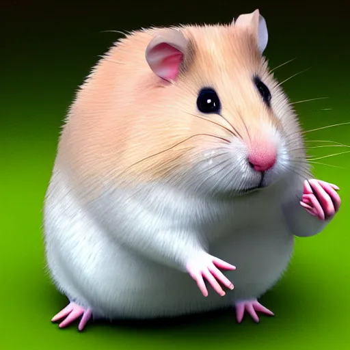 Image similar to fat anthropomorphic hamster furry, cartoon