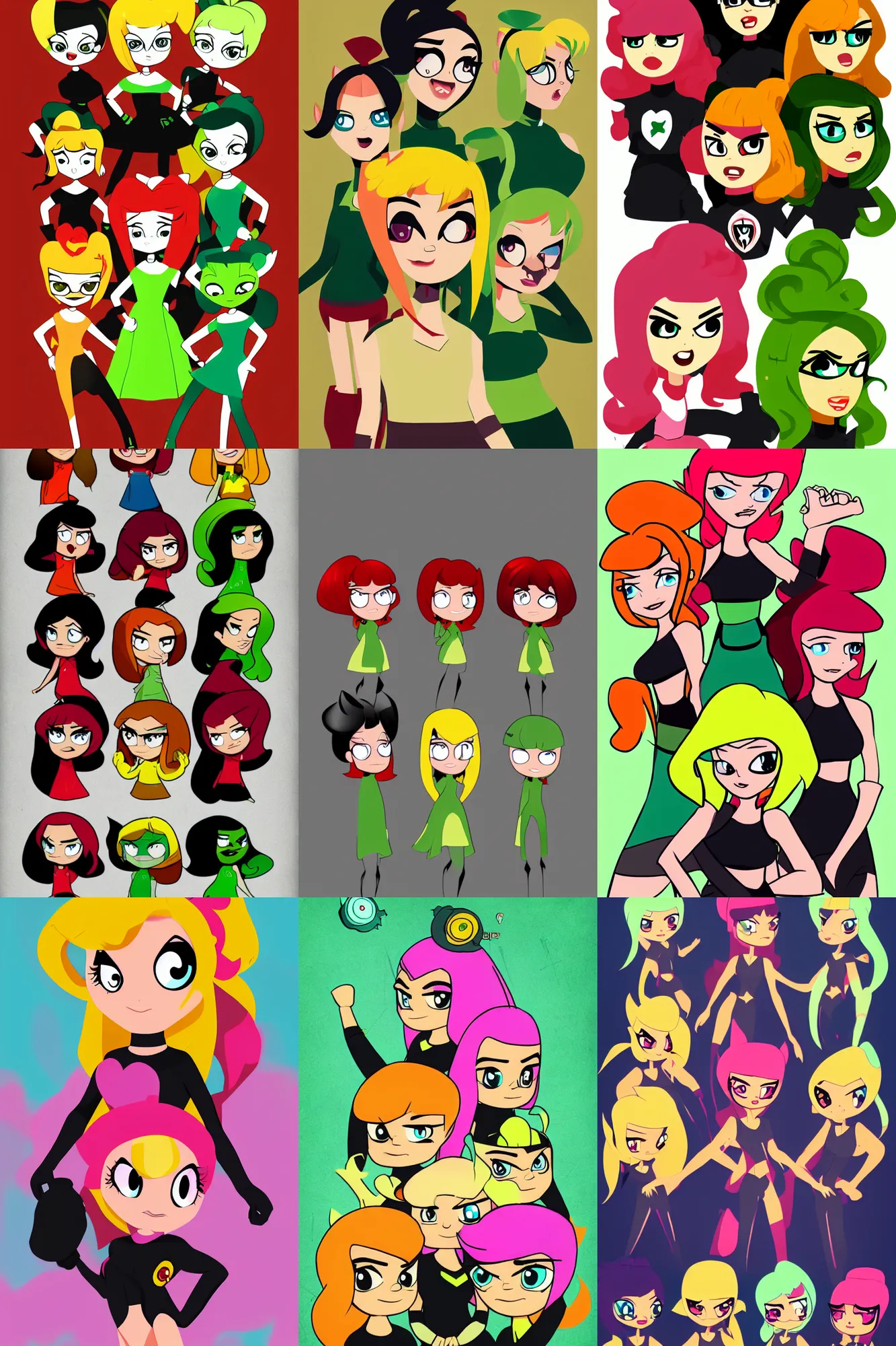 Prompt: power puff girls | buttercup character portrait | trending on artstation, deviantart