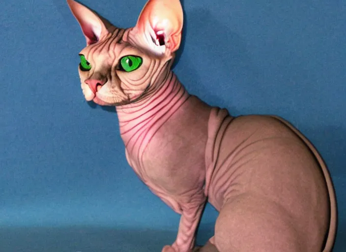 Image similar to sphynx cat as a samurai