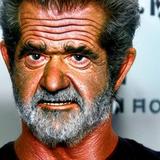 Image similar to alien version of mel gibson