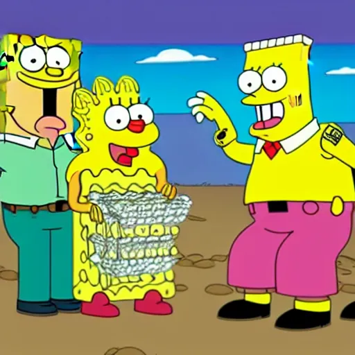 Image similar to spongebob in family guy