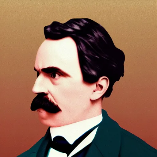 Prompt: 3 5 mm modern colors, portrait of friedrich nietzsche in rgb, taken in 2 0 1 9