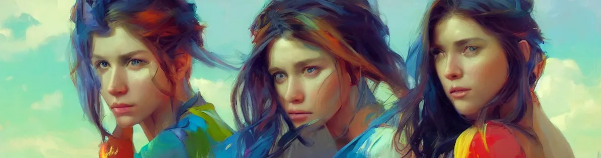 Image similar to wonderful colorful facebook banner. epic cinematic hyperrealism masterpiece. realistic poster with shaded lighting by craig mallismo, artgerm, jeremy lipkin and michael garmash, unreal engine, radiant light, detailed and complex environment, digital art, art station trends, detailed faces, detailed eyes