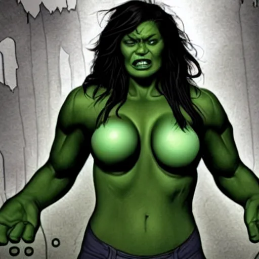 Prompt: women hulk