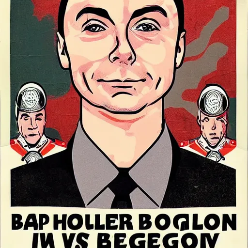 Image similar to propaganda poster of Sheldon Cooper in front of a large army