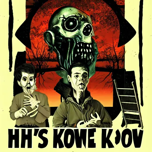 Image similar to he who knows all, horror art