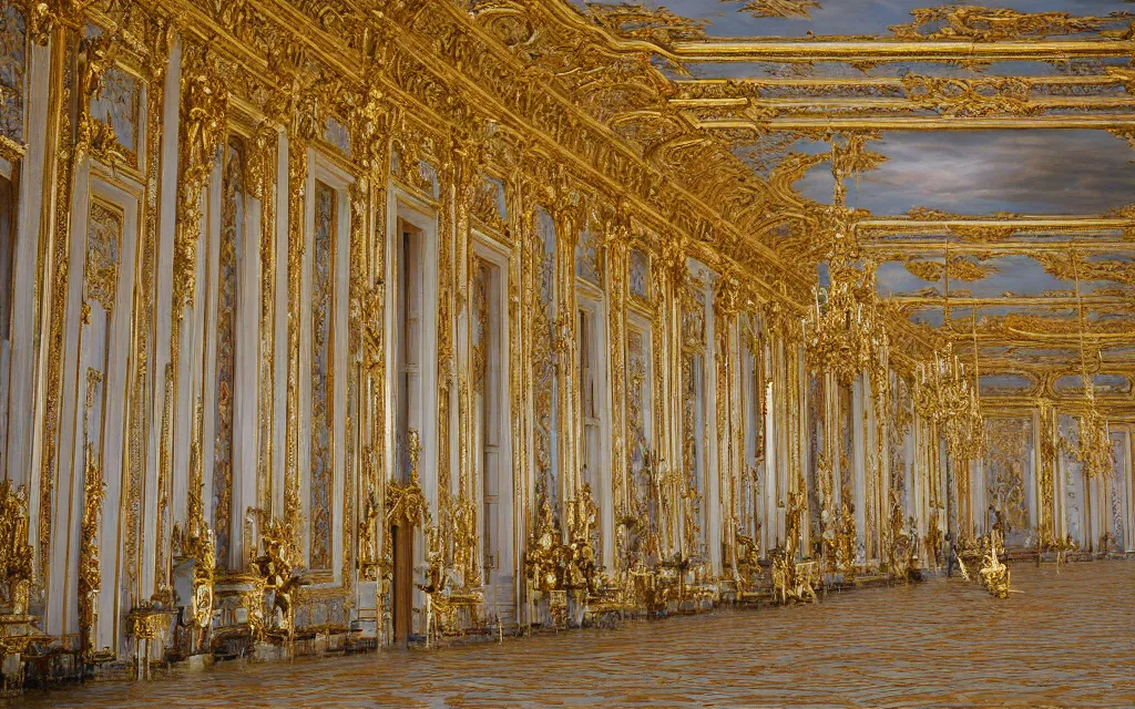 Prompt: palace of versailles pixels