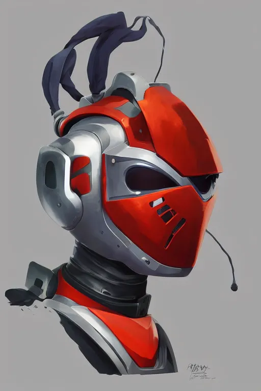 Image similar to epic mask helmet robot ninja portrait stylized as fornite style game design fanart by concept artist gervasio canda, behance hd by jesper ejsing, by rhads, makoto shinkai and lois van baarle, ilya kuvshinov, rossdraws global illumination radiating a glowing aura global illumination ray tracing hdr render in unreal engine 5