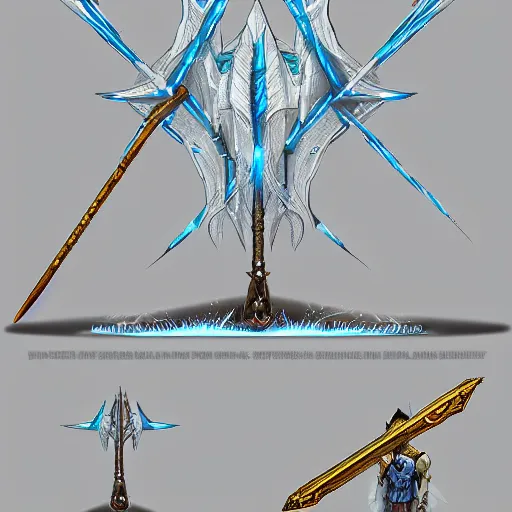 Image similar to giant energy sword, science fiction, magic item, d & d, concept art,