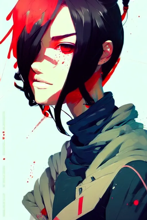 Image similar to a ultradetailed beautiful panting of a stylish girl in a gangsta clothing, by conrad roset, greg rutkowski and makoto shinkai, trending on artstation