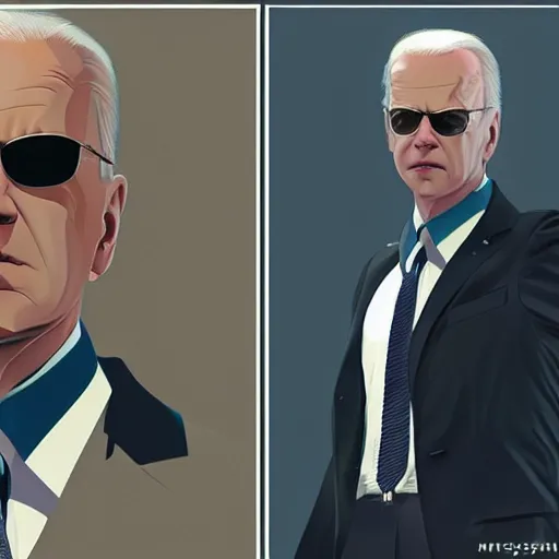 Prompt: joe biden as agent smith from the matrix, hyper realistic, amazing detail digital art, cgsociety, artstation