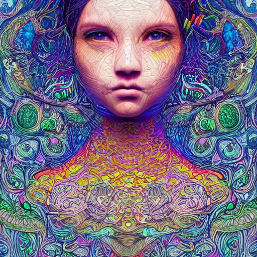 Image similar to the portrait of an unbelievably cute woman partially made of onions of all colors, an ultrafine detailed illustration by james jean, final fantasy, intricate linework, bright colors, behance contest winner, vanitas, angular, altermodern, unreal engine 5 highly rendered, global illumination, radiant light, detailed and intricate environment