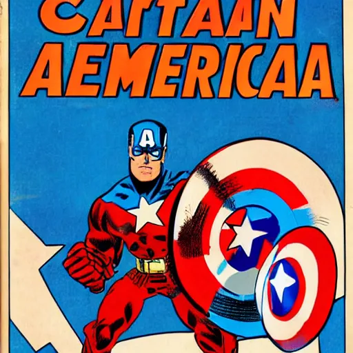 Prompt: Captain America versus a vilain dressed as a giant pickle, comic book cover, by Stan Lee