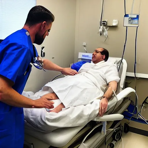 Image similar to Photo of Joseph Varon taking care of patients at the ICU