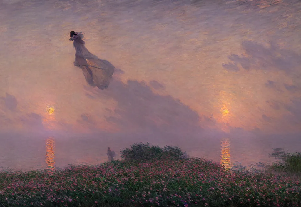 Image similar to A beautiful moment, by Greg Rutkowski and Claude Monet, hyper detailed, 8k