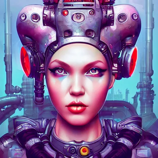 Image similar to lofi biopunk harley queen portrait, Pixar style, by Tristan Eaton Stanley Artgerm and Tom Bagshaw.