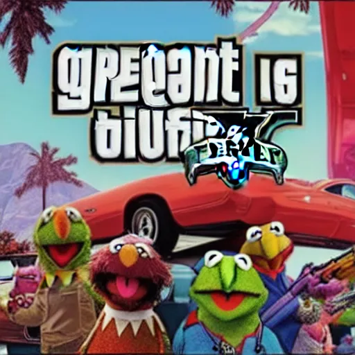 Image similar to muppets in grand theft auto 5