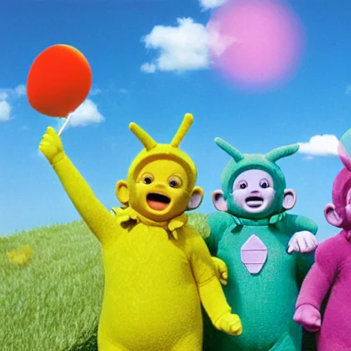 Image similar to teletubbies by luigi serafini