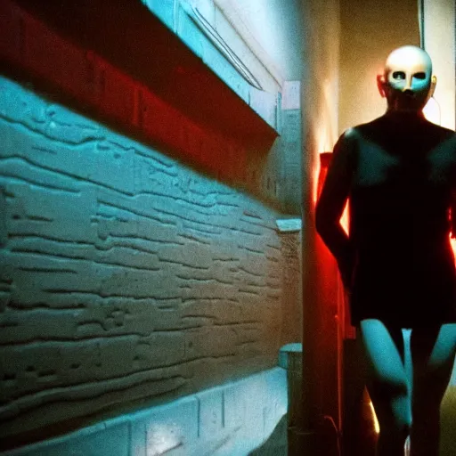 Prompt: movie still of a cyborg, cinematic composition, cinematic light, by gaspar noe