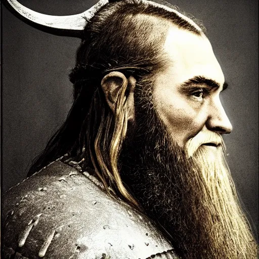 Prompt: a portrait of a viking