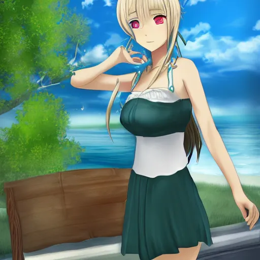 Image similar to visual novel everlasting summer by sovietgame