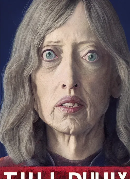 Prompt: shelley duvall in the marvel cinematic universe, official poster artwork, movie poster, highly detailed