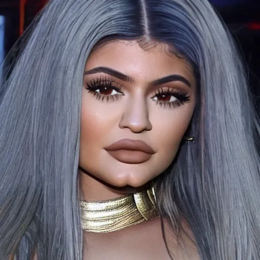 Prompt: still photo of kylie jenner in the fifth element