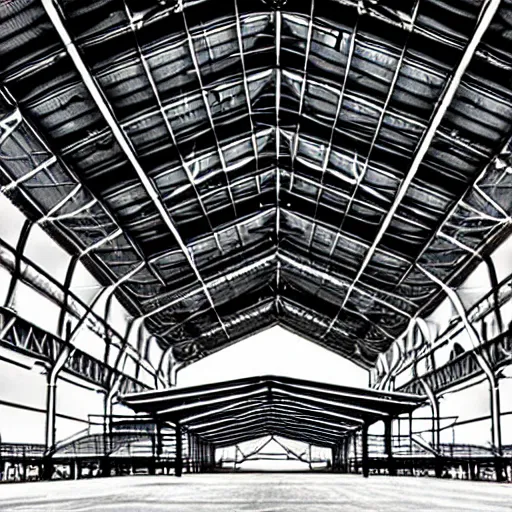 Image similar to immense aircraft hanger by konrad wachsman