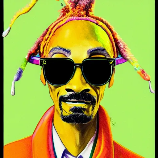 a snoop dogg wearing sun glasses tennis ball monster, | Stable ...