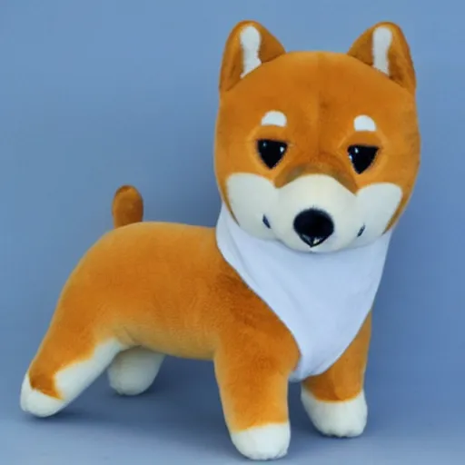 Prompt: A plushie Shiba Inu.