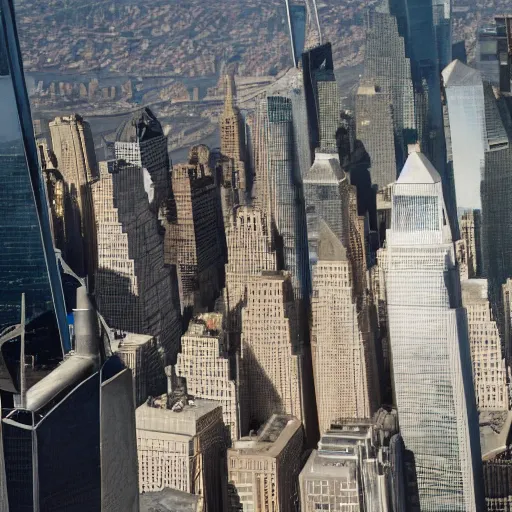 Prompt: trump in the top of world trade center ready to give a speech, ny, cinematic, photography