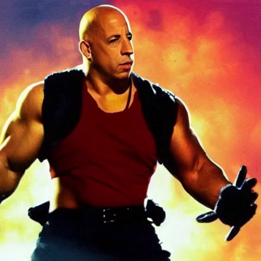 Image similar to Vin Diesel as a pokemon monster