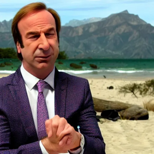 Prompt: bikini saul goodman