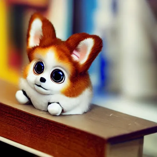 award - winning photograph of a cute corgi furby toy | Stable ...