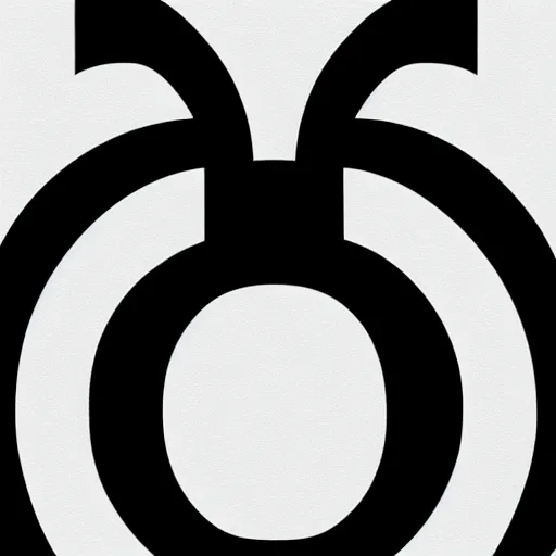 Image similar to black and white minimal animal symbol by karl gerstner, monochrome, 8 k scan, centered, symetrical, satisfying, bordered