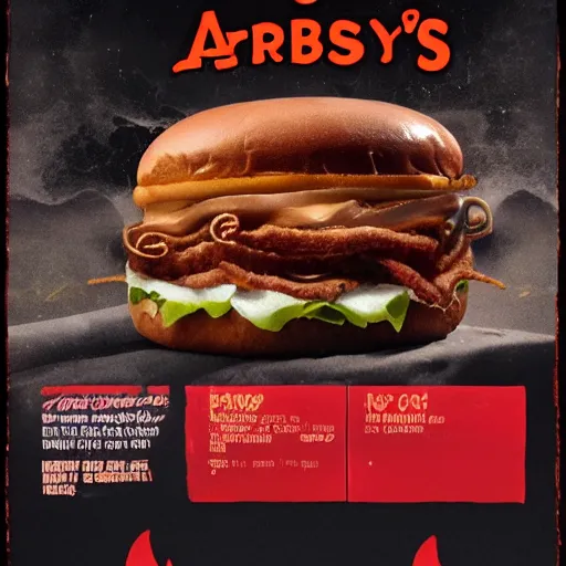 Image similar to arbys in hell